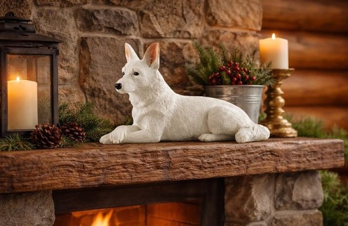 Inch white german shepherd - white,