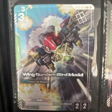 Wing Gundam (Bird Mode) Alternate Art Winner Foil ST02-002 C+ NM - TCG Card Game