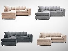 BRAND NEW - British Handmade CHENILLE Corner Sofa + 3 & 2 SEATER