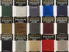 Lincatex Thread for Darning & Mending  30% Wool 70% Nylon 10 Metres Many Colours