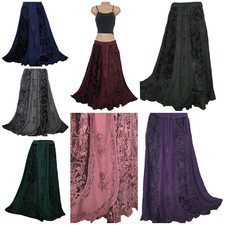 Winter skirt Maxi Rayon Velvet