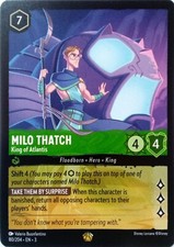 80/204 MILO THATCH KING OF ATLANTIS INKLANDS LEGENDARY DISNEY LORCANA CARD