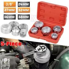 5X Oil Filter Socket Tool Wrench 3/8" Drive Cap Remover-24mm 27mm 32mm 36mm 38mm