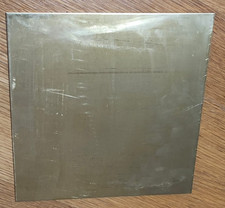 250mm x 250mm x 3mm thick bright polished brass sheet