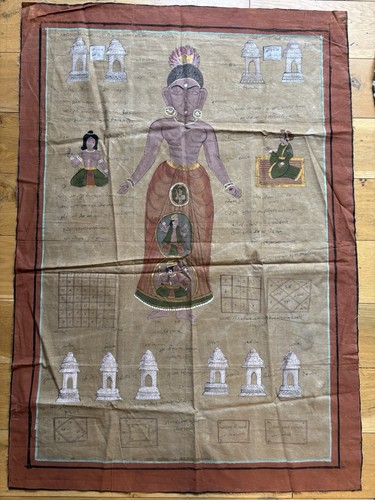 19c tantric painting - tantric, hindu