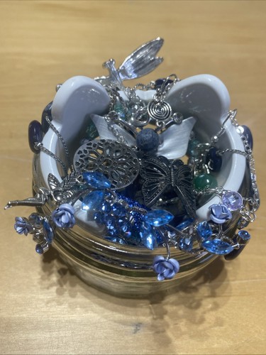 Mystery jewellery jar - , blue