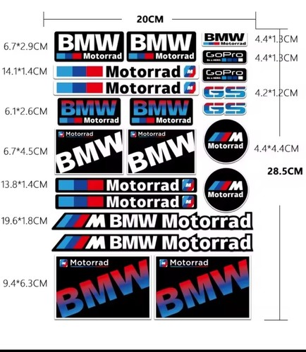 Bmw motorrad sticker set - set, a4