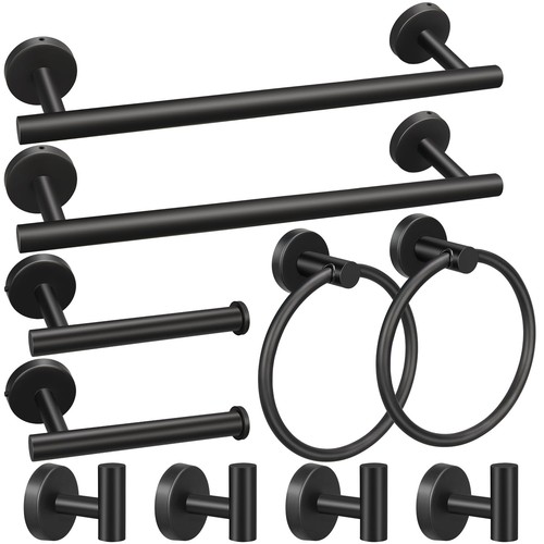 10pcs matte black - 10pcs, bathroom