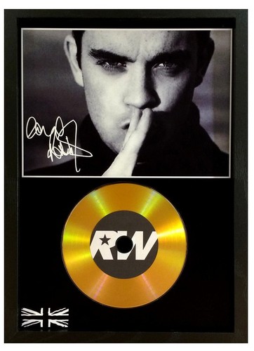 Robbie williams signed photo - williams,