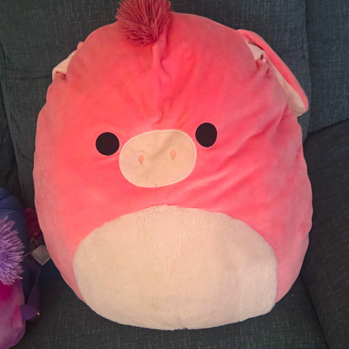 Squishmallows pink white pig - pink, &