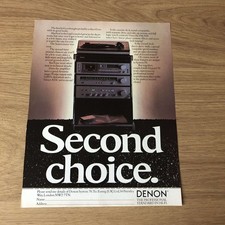 GRAM113 MAGAZINE ADVERT 11X8 THE UNIQUE DENON SYSTEM 70