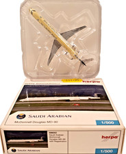 Herpa Miniature Modelle Saudi Arabian Airline McDonnell Douglas MD90 1/500 Boxed
