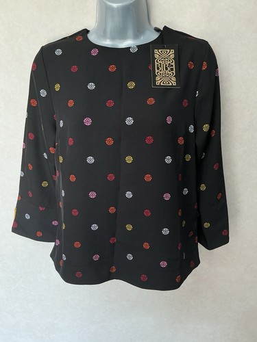 Biba black multicolour spot - biba,