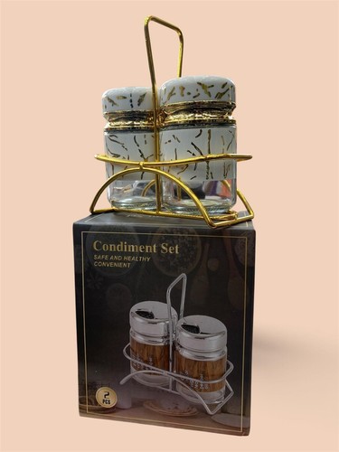 2pcs glasscondiment set - glasscondiment, with