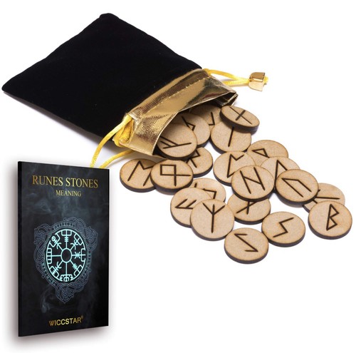 Wooden rune stone - 25,