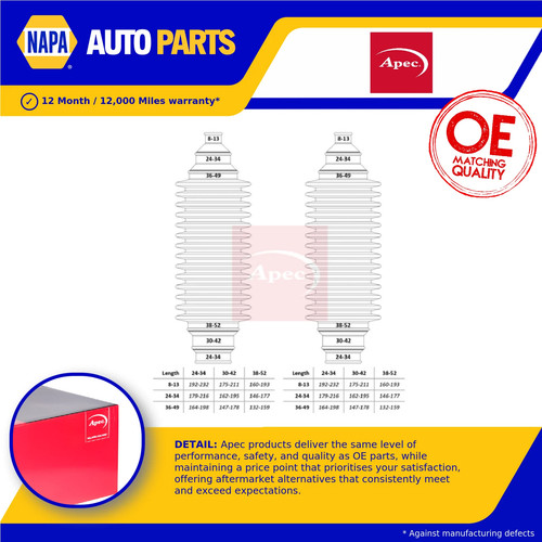 Steering rack boot fits - boot, smart