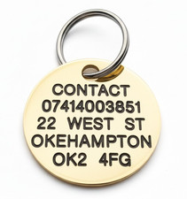 DEEPLY ENGRAVED SOLID BRASS