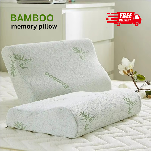 Bamboo memory foam pillow - bamboo,