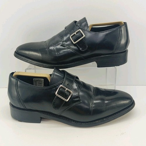 Monk brogue dress shoe - brogue, black