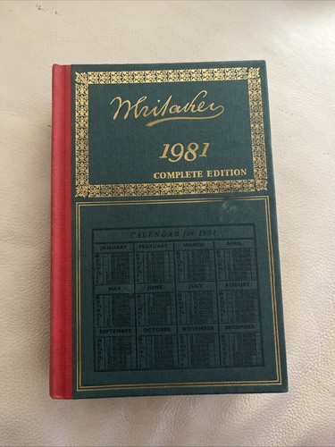 Whitakers almanack 1981 - whitakers,