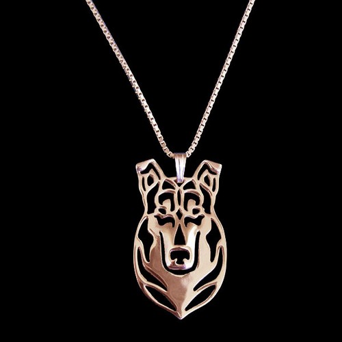 Smooth collie dog necklace - dog, for