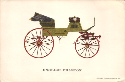 1800s english phaeton vintage - 1800s,