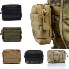 Tactical Utility Pouch Molle Waterproof Tool Belt Army Airsoft Webbing Inferno