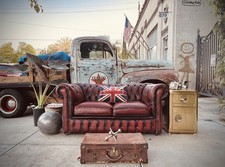 Vintage Chesterfield Leather