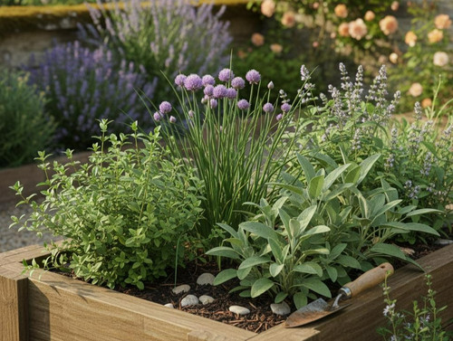 Mixed herbs large pots - 3,