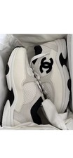 White Chanel Trainers Size 42