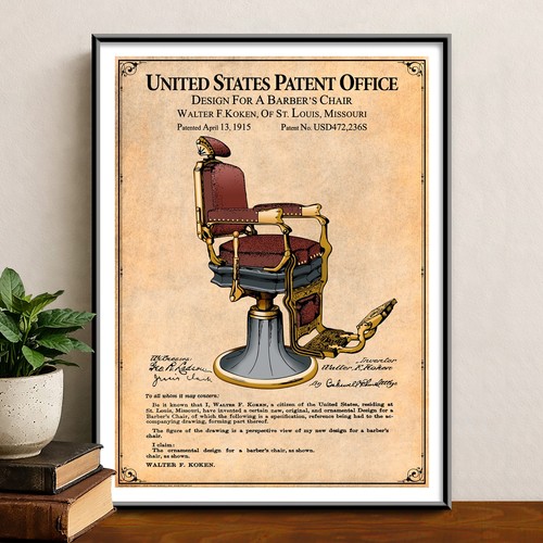 1915 koken barber chair - koken,