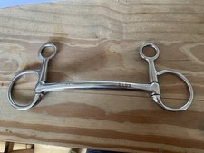Show Horse Hanging Snaffle Straight Bar Bit Size 6 Inch Unused 