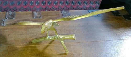 Vintage solid brass - vintage, bird