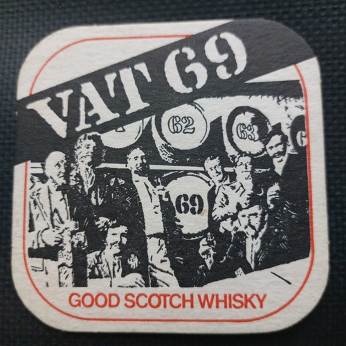Vat scotch whisky beer mat - vat,