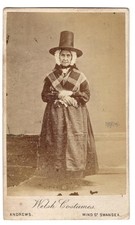 1870s WELSH COSTUME CDV -