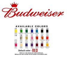 Vinyl Decal Sticker Budweiser