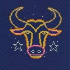 DMC Taurus - Signs of the Zodiac Cross Stitch Kit by Emily Peacock-BK1863