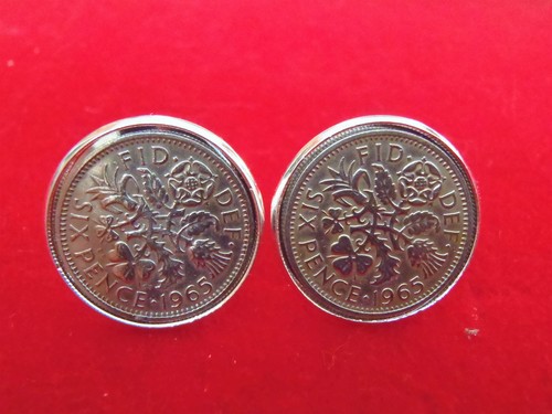 Lucky sixpence cufflinks - lucky,