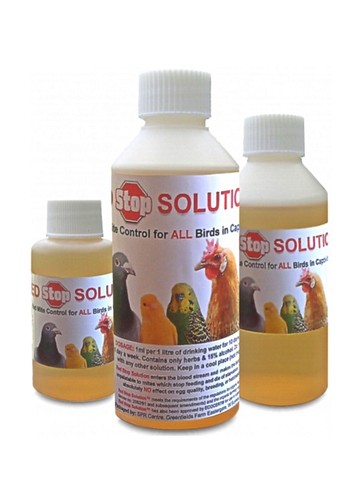 Red stop solution - for, drinking
