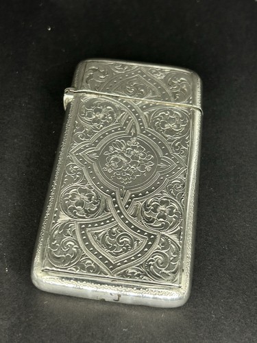 Antique sterling silver card - sterling,