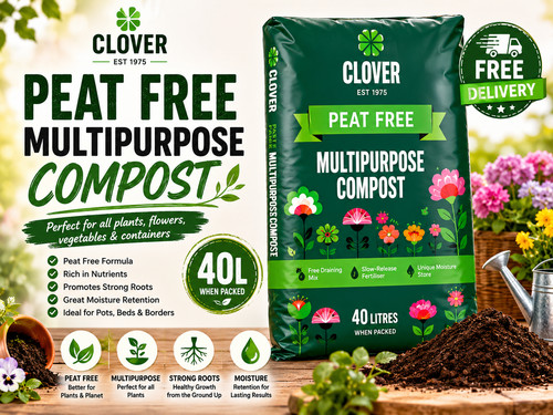 Peat free clover - clover, 40lt