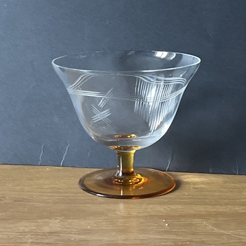 Vintage art deco etched - vintage,