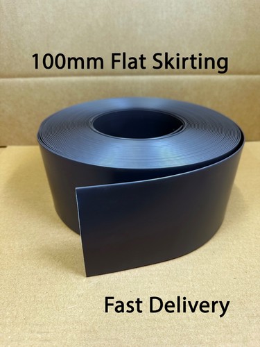 Black flat skirting board - flat,
