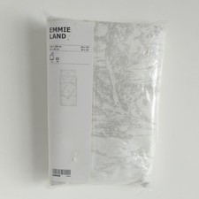 IKEA Emmie Land Beige Cotton Toile De Jouy Style Single Duvet Cover 150 X 200 cm
