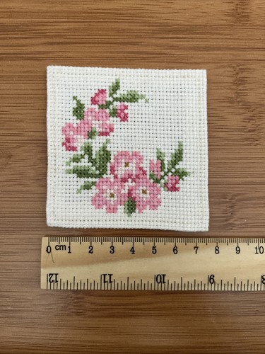 Pink floral wreath completed - pink,