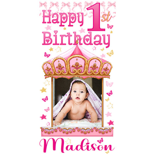 Personalised carousel birthday - personalised,