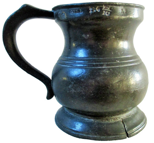 Pewter gill measure victorian - measure,