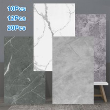 10-50X PVC Marble Tiles Wall Sticker Self-Adhesive Stick Kitchen Bathroom Decor