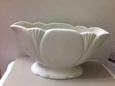 Dartmouth Pottery Stone White Tulip Mantle Vase.Art Deco Style,93B