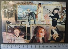 Solomon Islands 2012 edouard manet art paintings women m/sheet mnh
